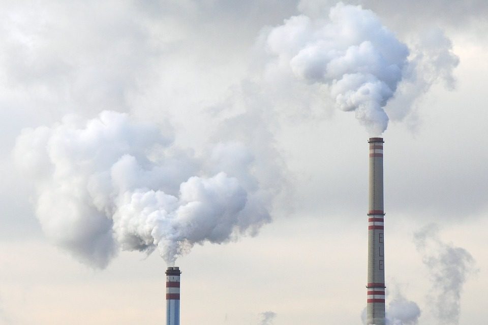 High emission burning coal